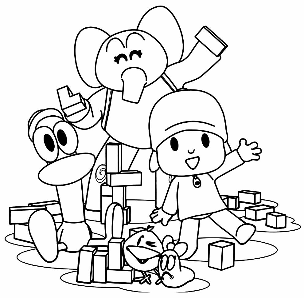 Desenhos do Pocoyo para colorir