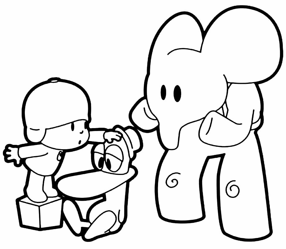 30+ Desenhos de Pocoyo para colorir - Pop Lembrancinhas