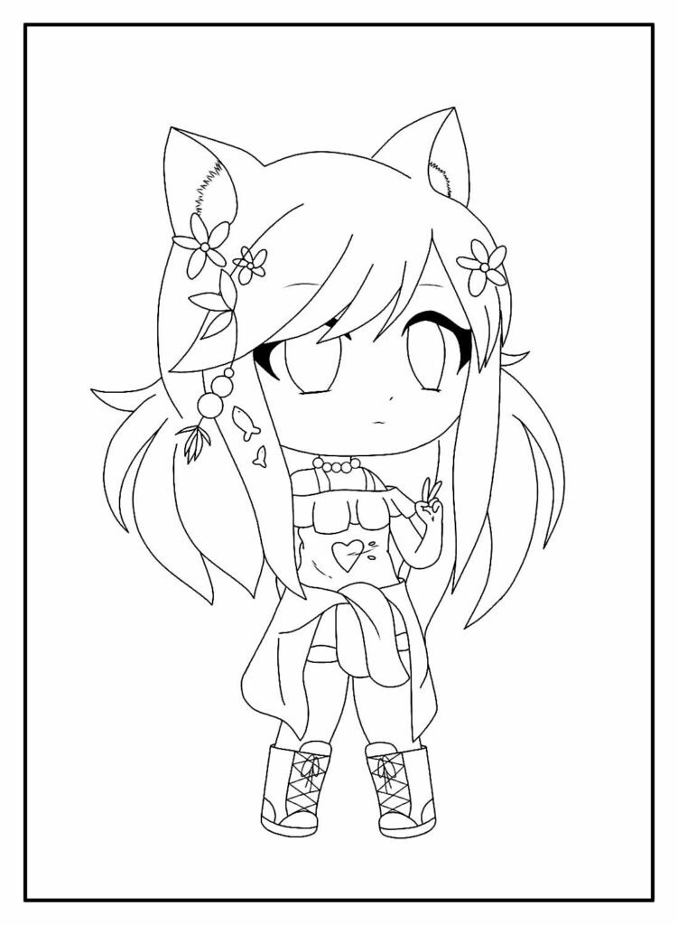 30+ Desenhos para colorir Gacha Life - Pop Lembrancinhas