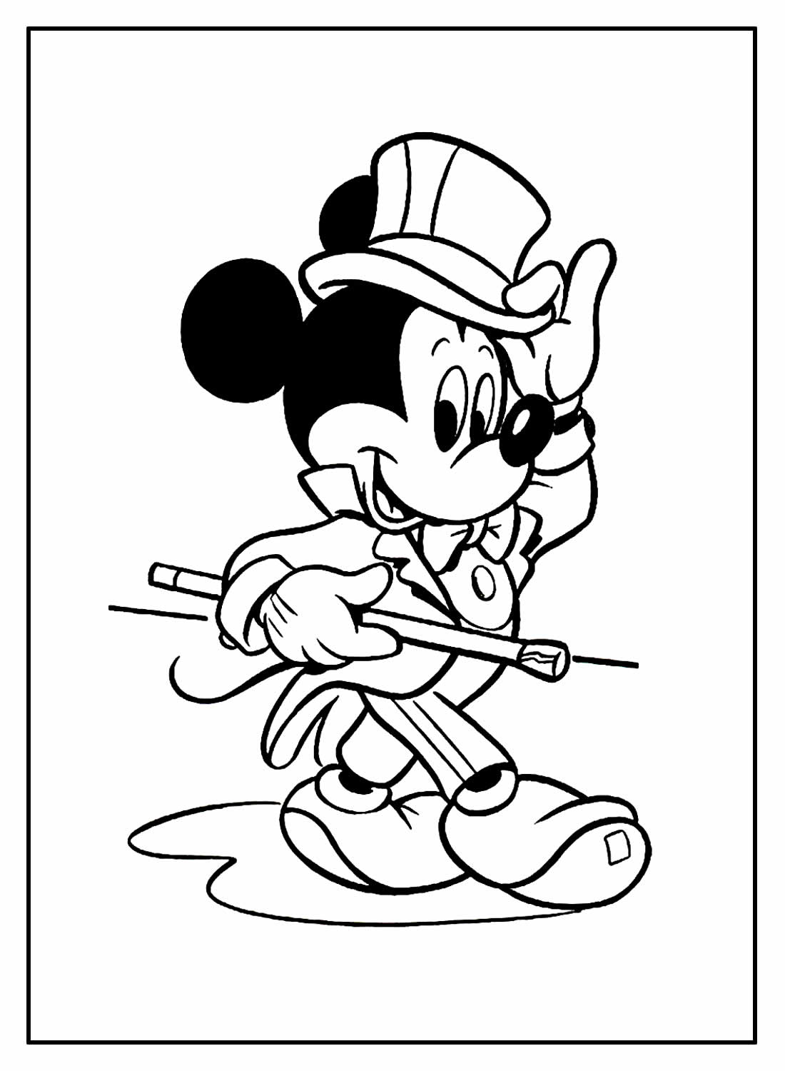 Desenhos para colorir Mickey Mouse