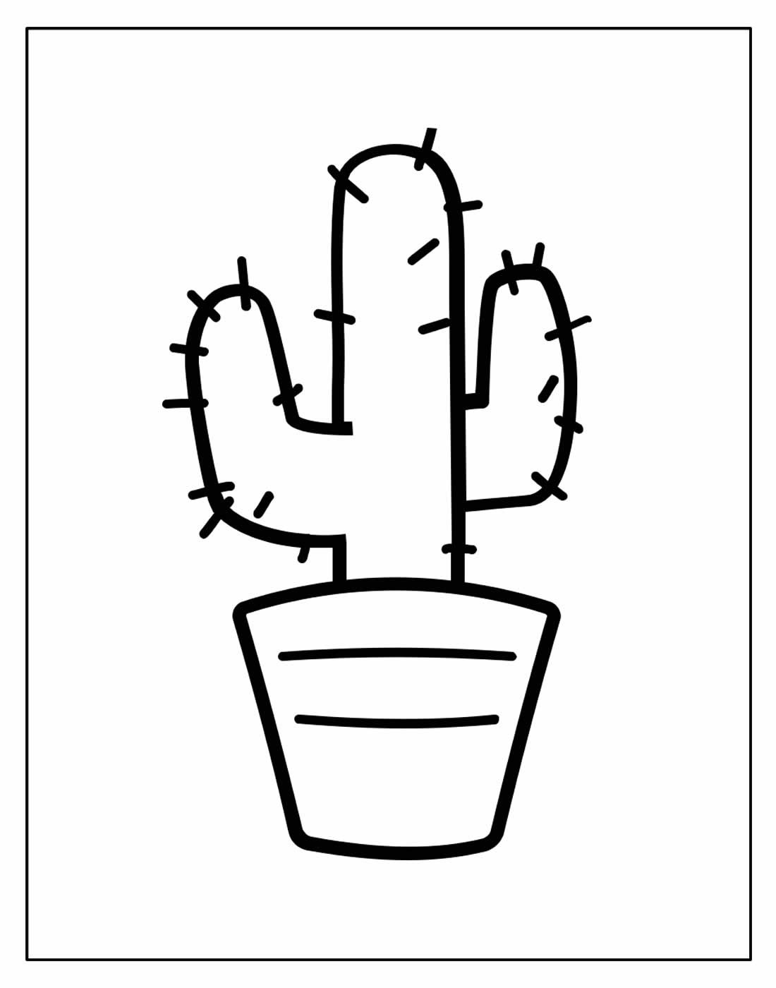 30+ Desenhos de Cacto para colorir - Pop Lembrancinhas
