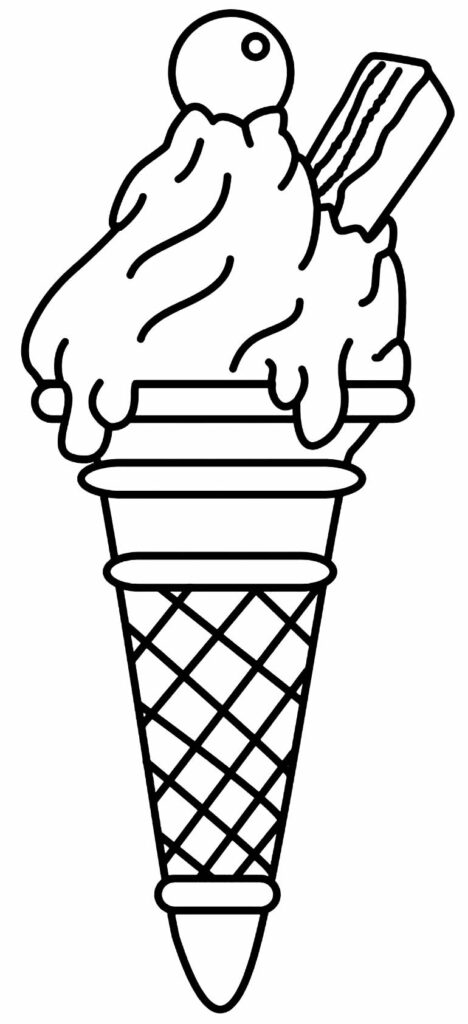 DESENHO DE PICOLÉ SUPER FÁCIL 🍨🍦🍭 COMO DESENHAR SORVETE DE CASQUINHA