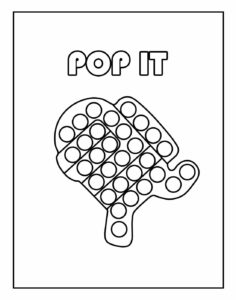 Desenhos Para Colorir De Pop It Pop Lembrancinhas