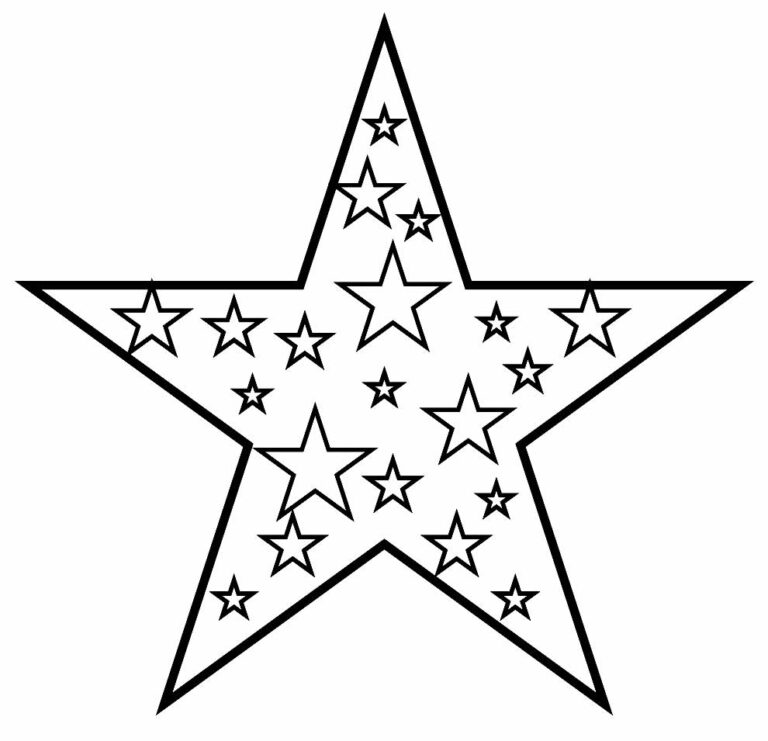 30+ Desenhos de Estrela de Natal para colorir - Pop Lembrancinhas