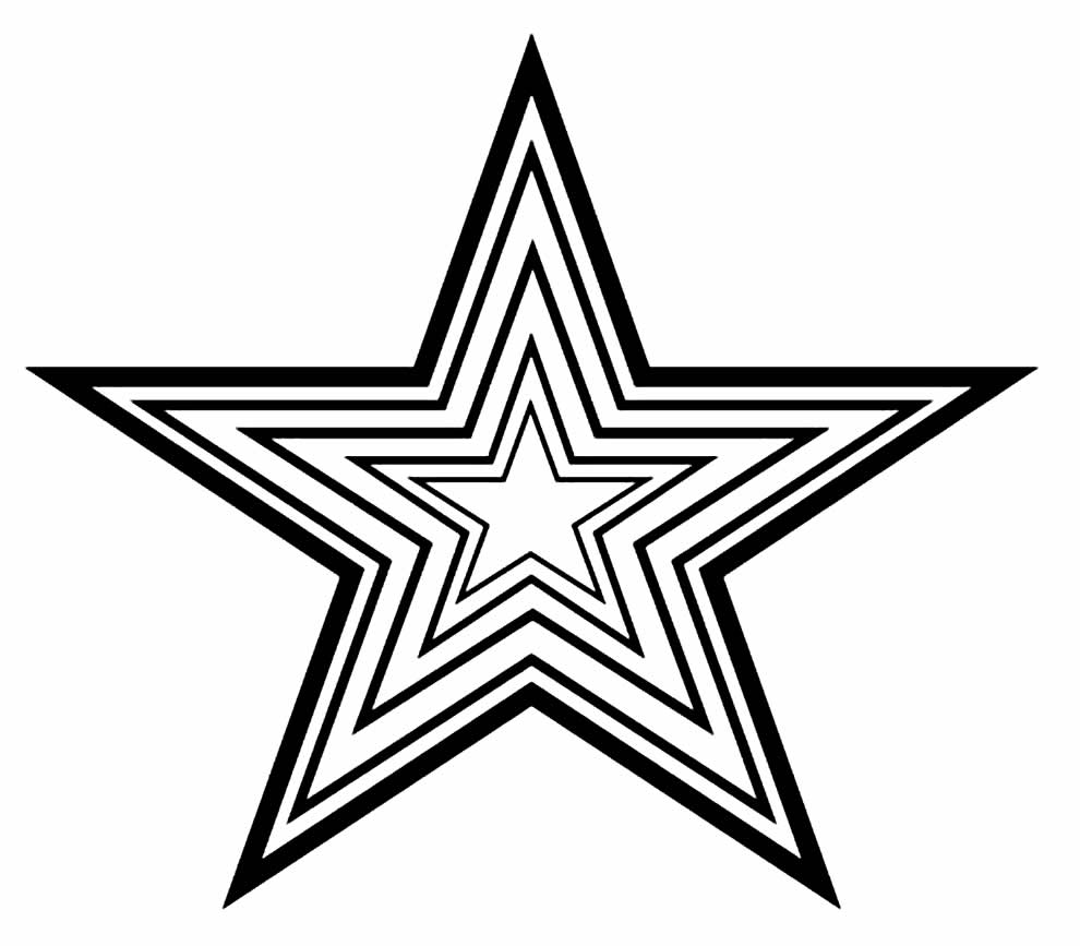 Desenho para pintar de Estrela