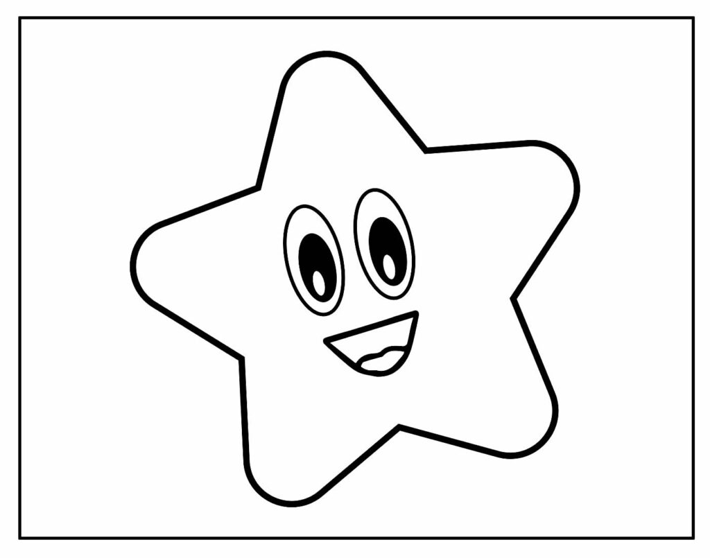 Desenho para colorir de Estrela de Natal