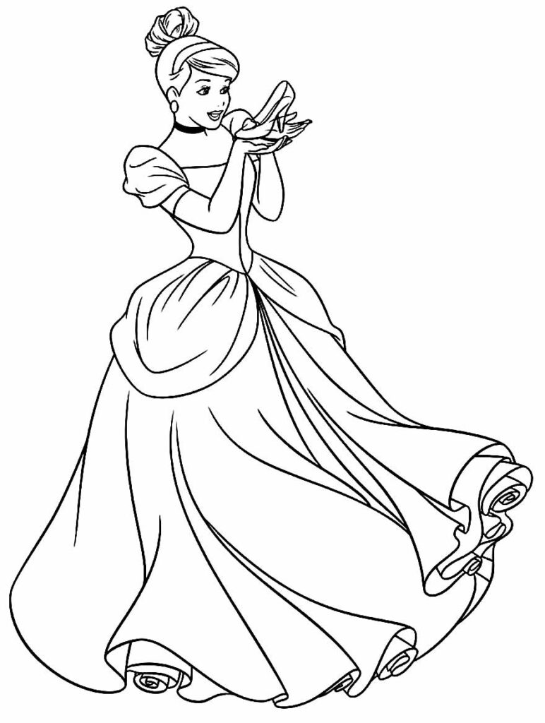 50+ Desenhos da Cinderela para colorir - Pop Lembrancinhas