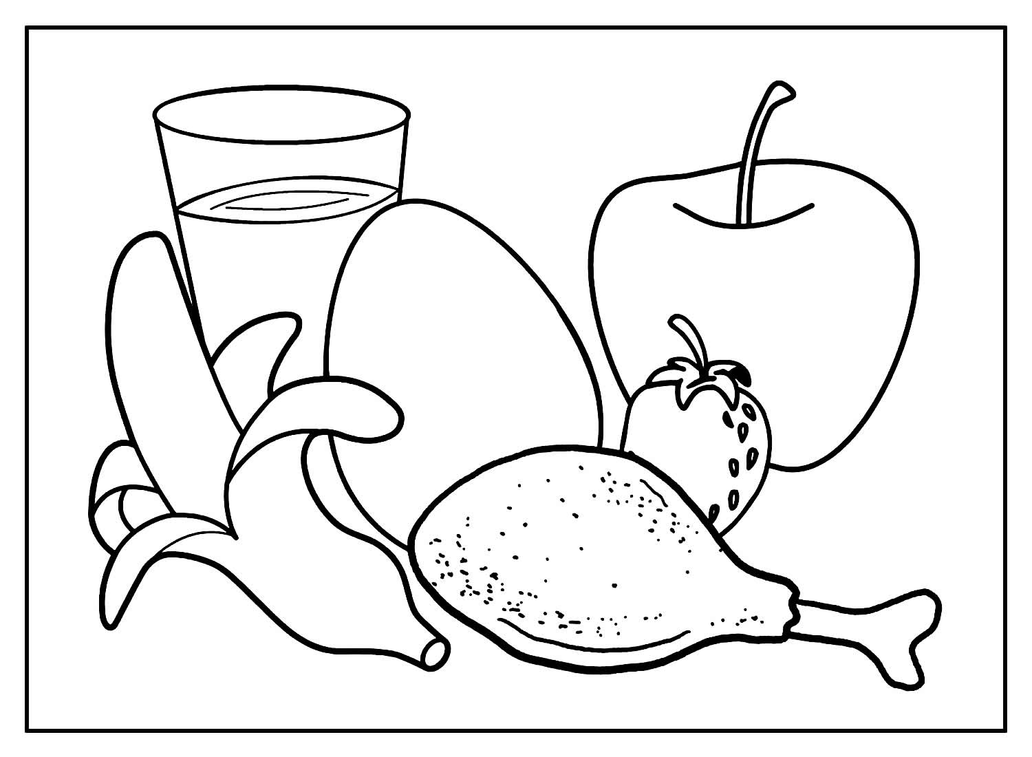 Рисунок на тему продукты питания