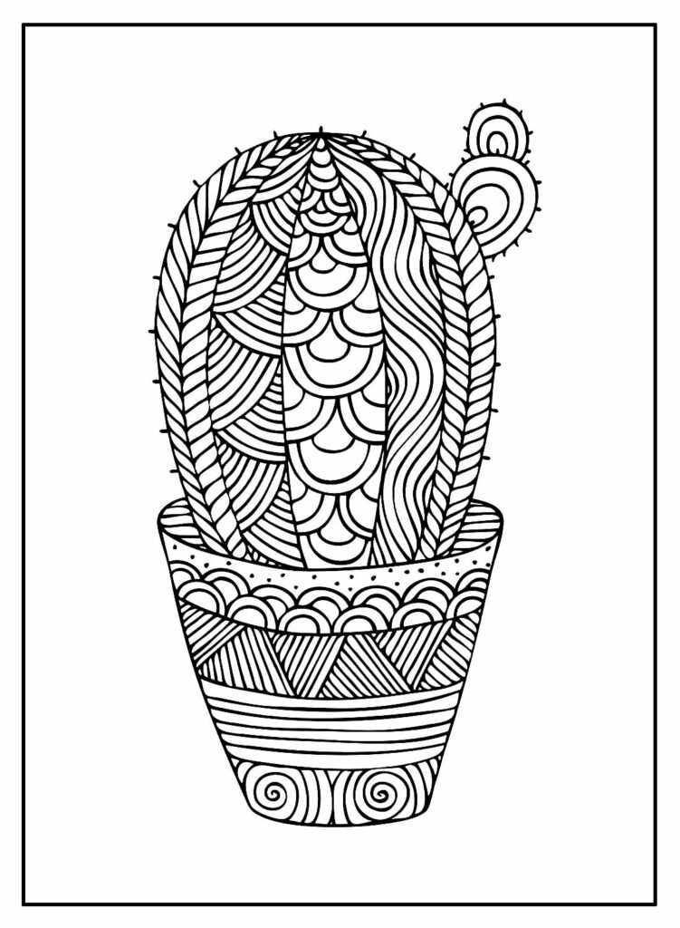 desenhos de cactos para colorir 7 –  – Desenhos para Colorir