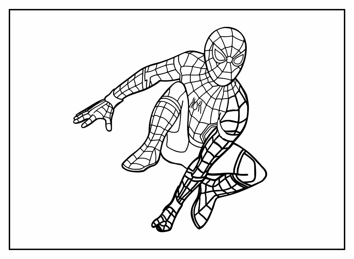 Desenho Homem-Aranha para colorir