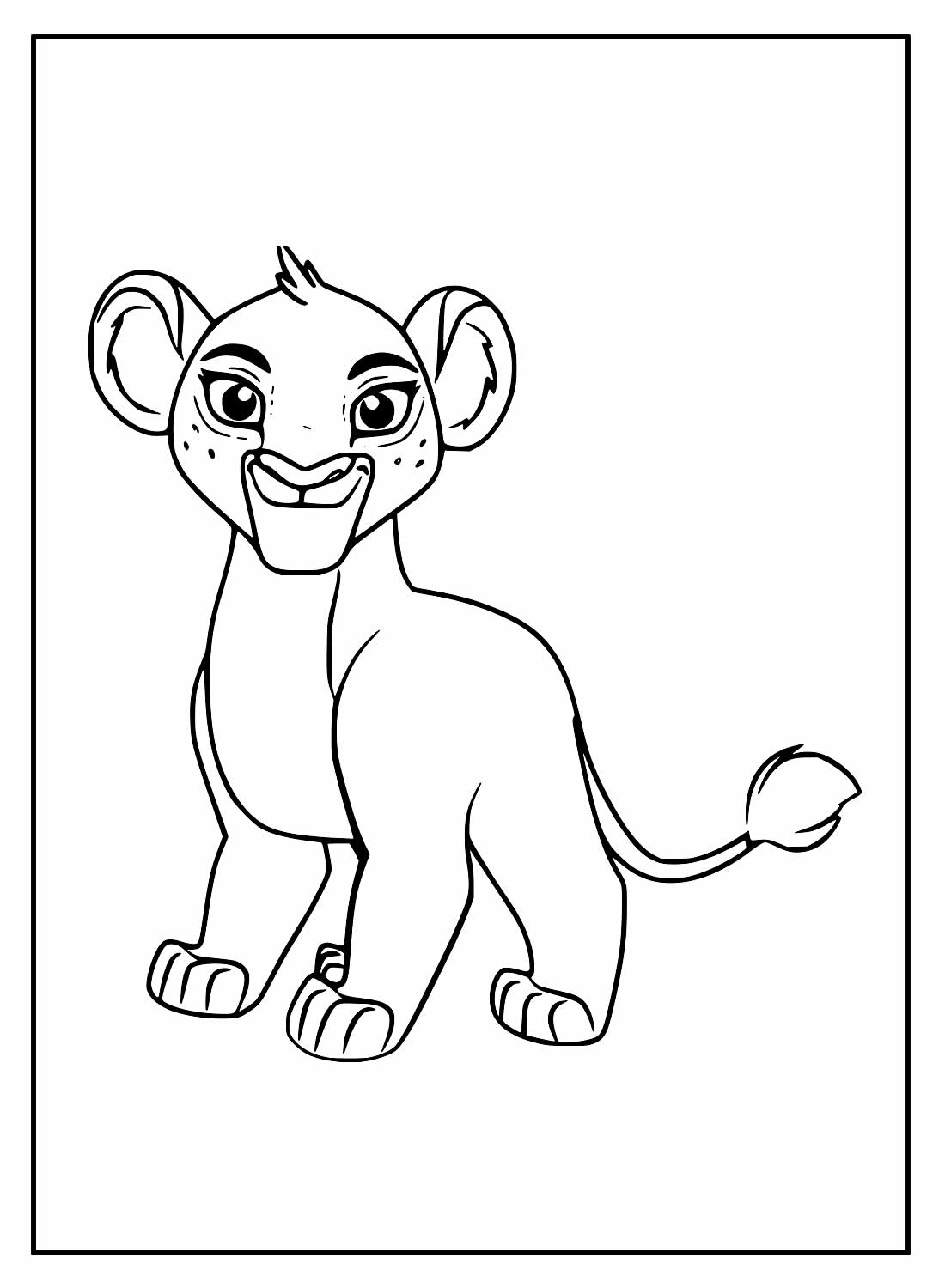 Desenhos Leão para colorir