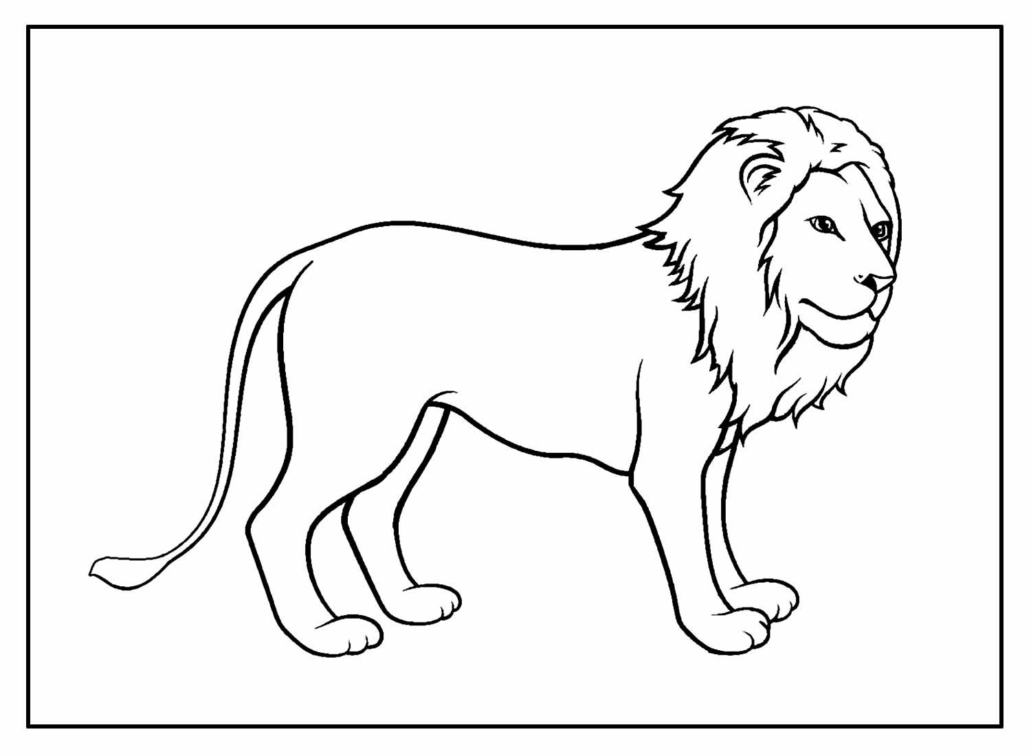 Desenho Leão para colorir