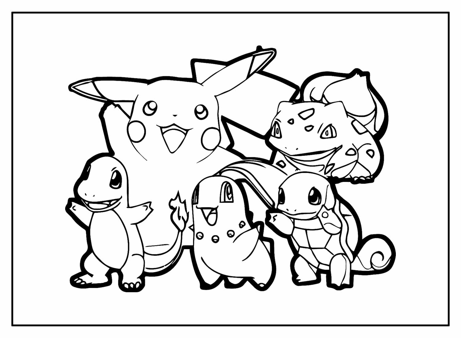 Desenhos para pintar Pokémons