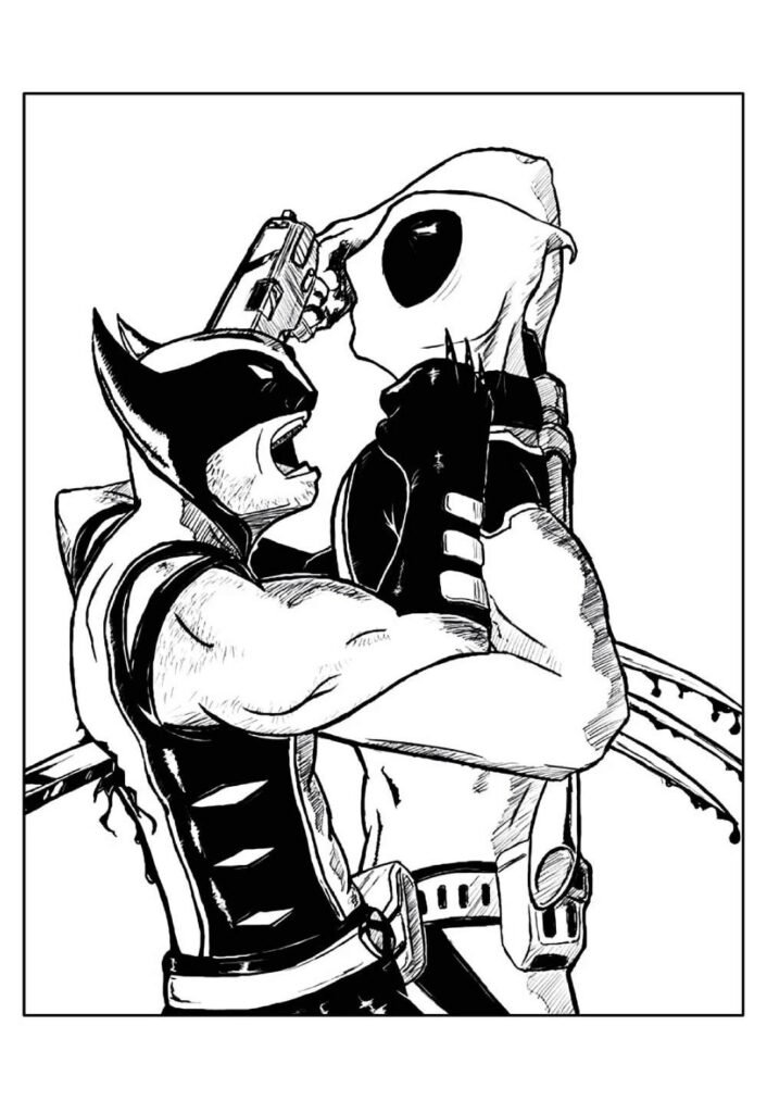 Wolverine para colorir