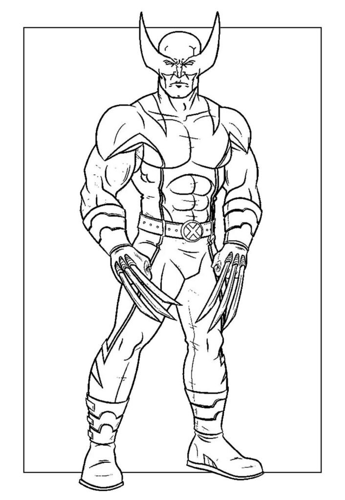 Wolverine para colorir