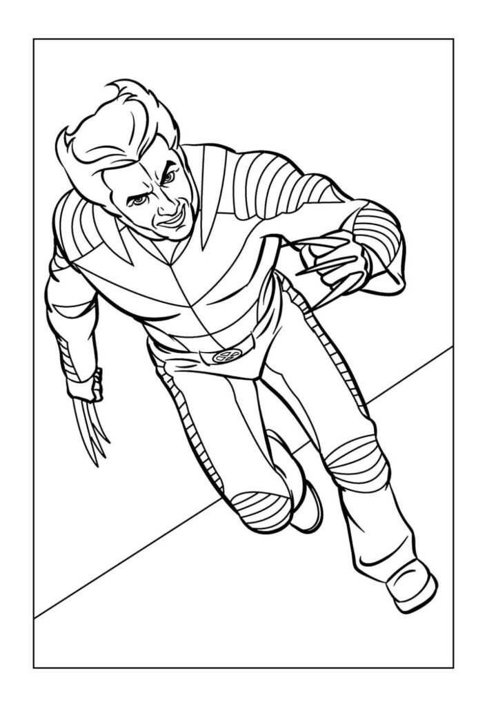 Desenhos de Wolverine para colorir