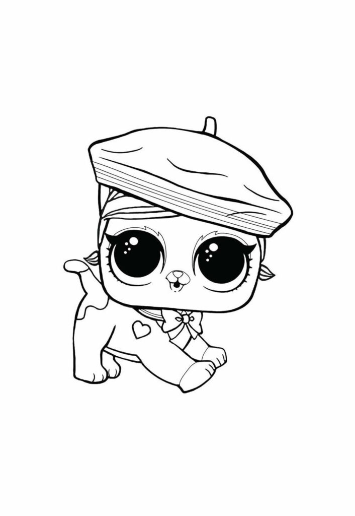 Desenho para colorir da Boneca LOL