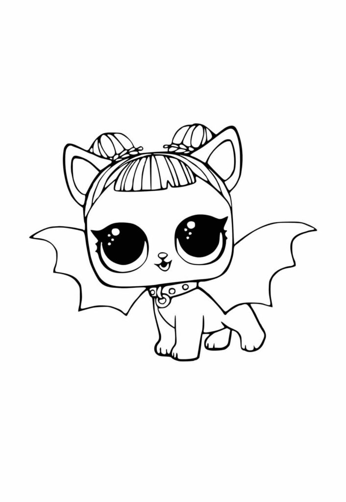 Desenho para colorir da Boneca LOL