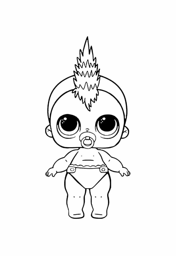 Desenho de LOL para colorir