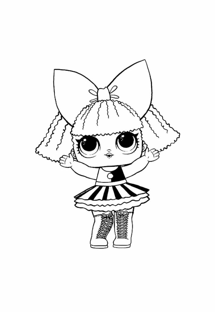 Desenho de LOL para colorir
