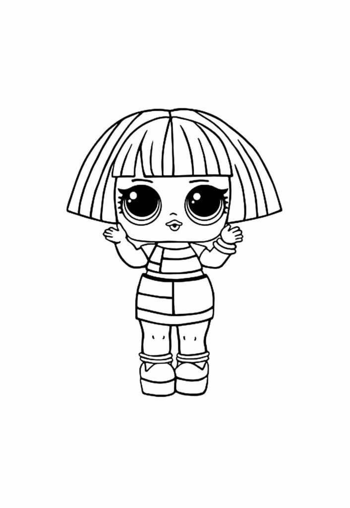 Desenho de LOL para colorir