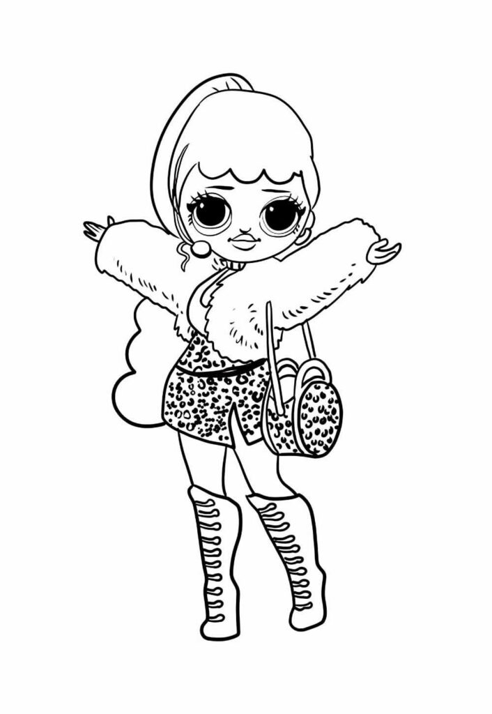Desenho de LOL para colorir