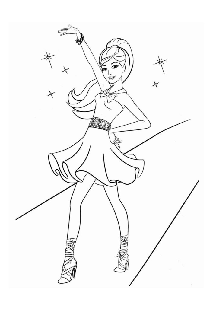 Barbie para colorir