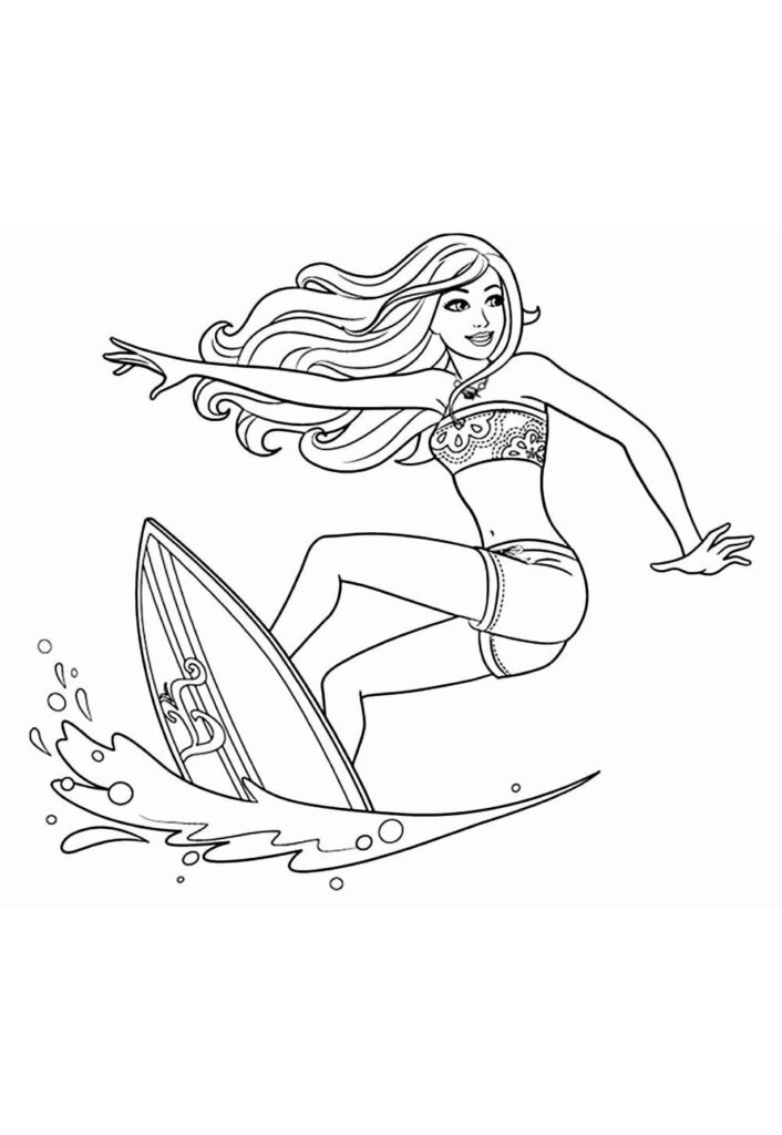 Desenhos da Barbie para colorir