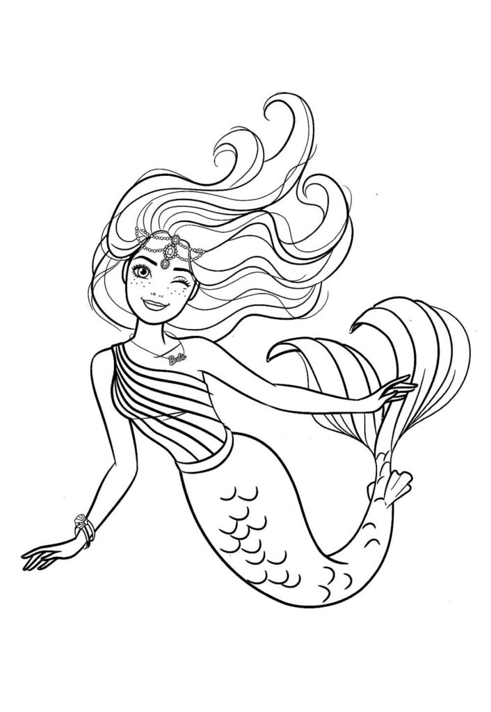 Desenhos Barbie Pintar