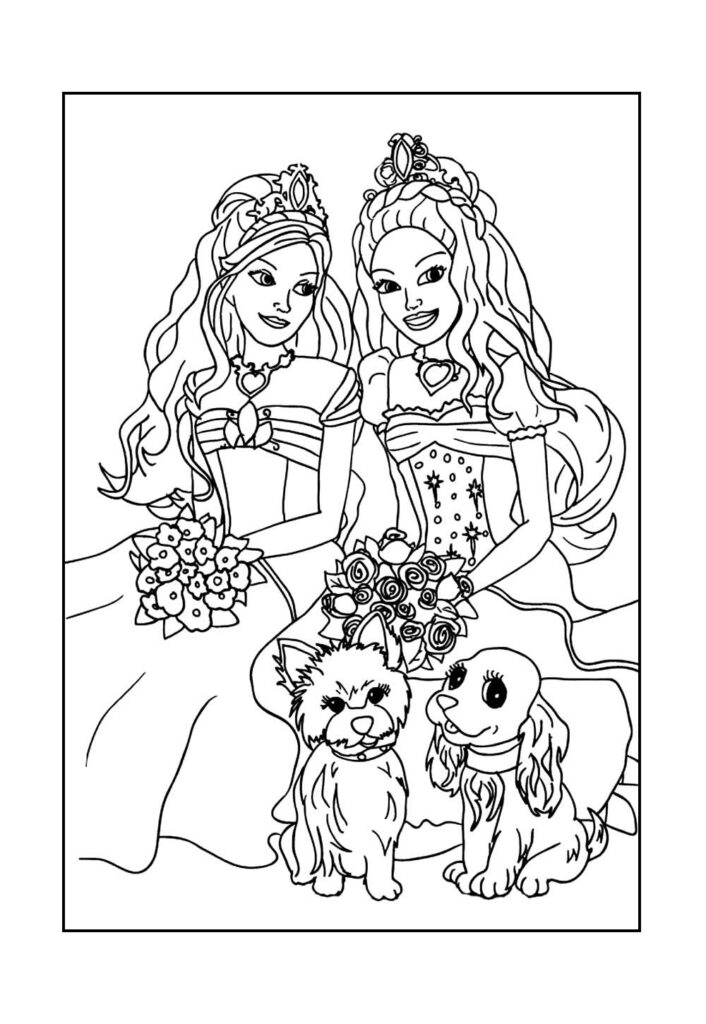 Barbie para colorir