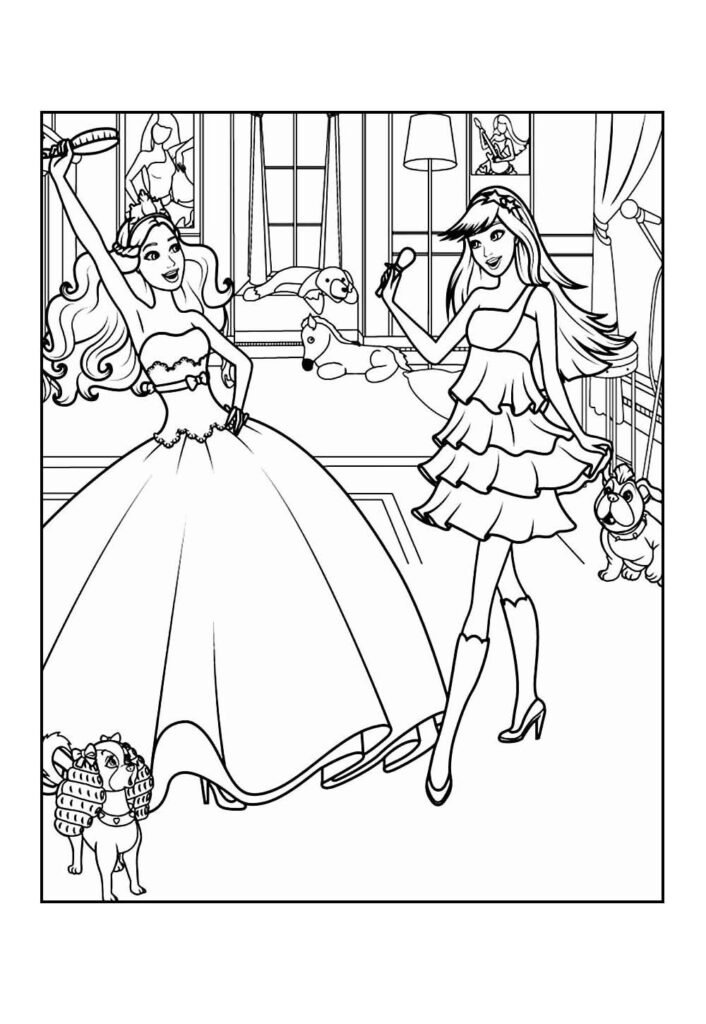 Desenhos da Barbie para colorir