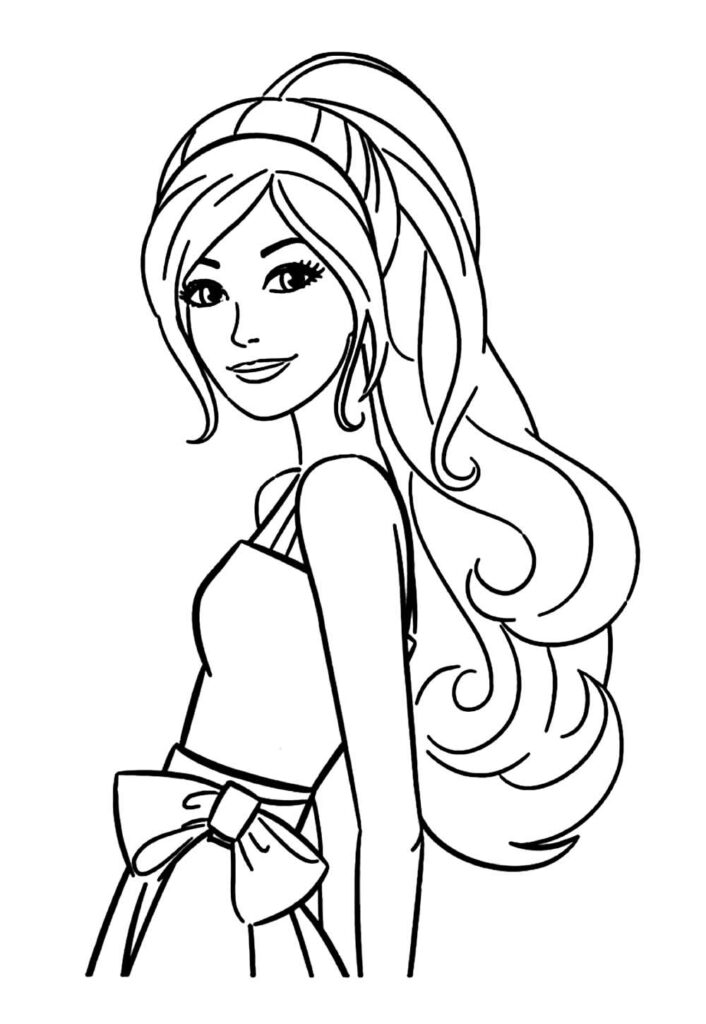 Barbie para pintar