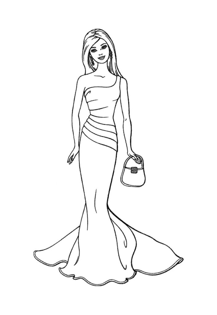 Barbie para colorir