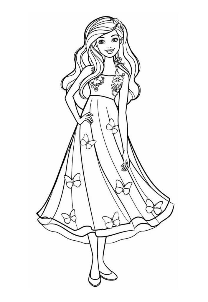 Desenhos da Barbie para colorir