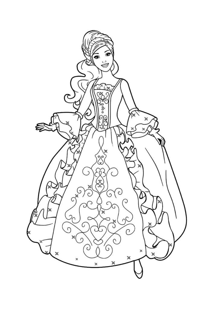 Desenhos da Barbie para colorir