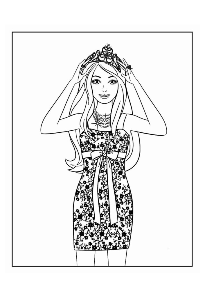 Barbie para colorir