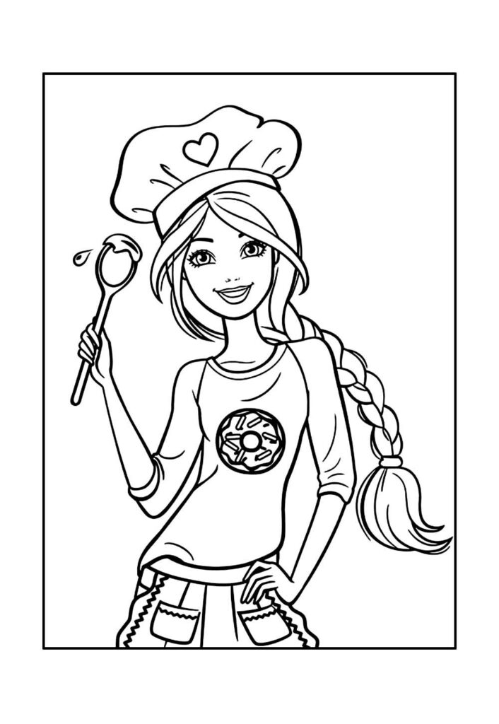 Desenhos da Barbie para colorir