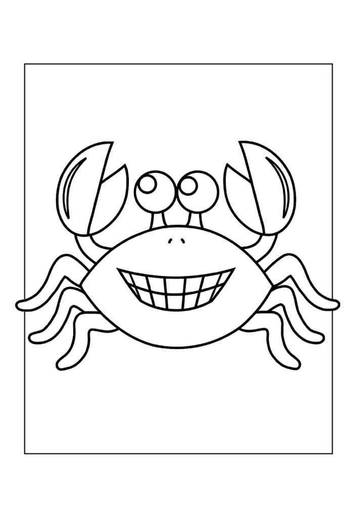Caranguejo para colorir