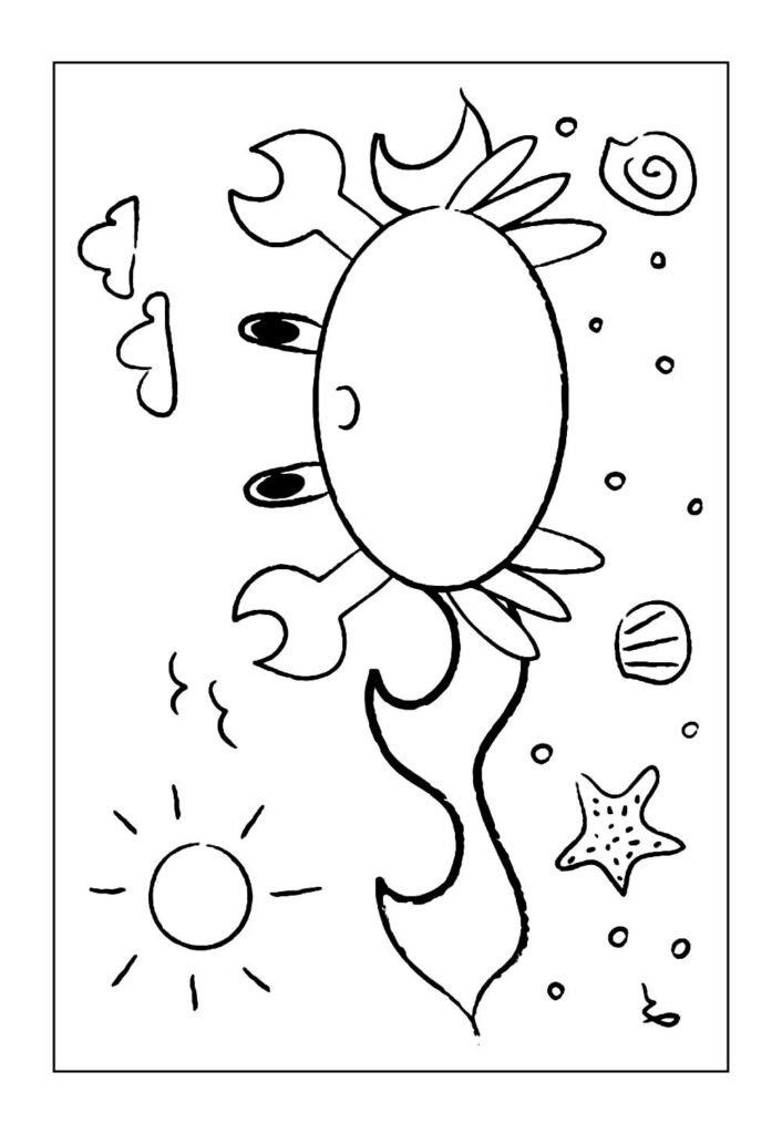 Caranguejo para colorir