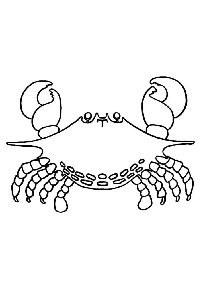 Desenho de Caranguejo para colorir