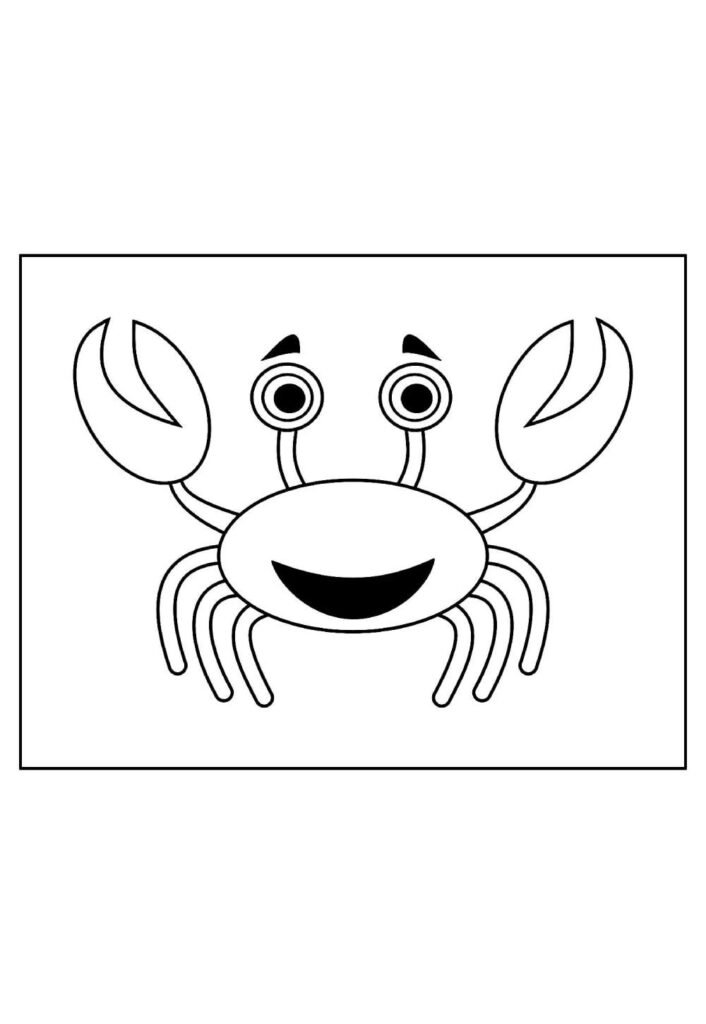Desenho de Caranguejo para colorir