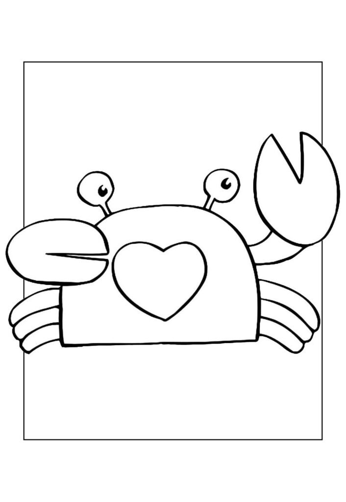Desenho de Caranguejo para colorir