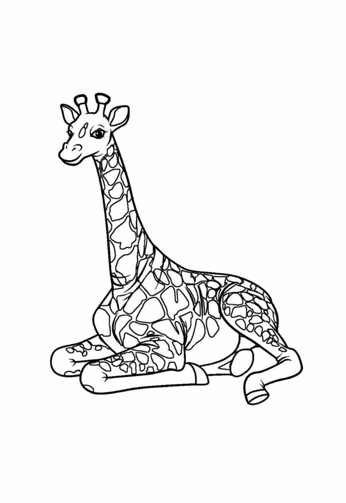 Desenhos de Girafa para colorir