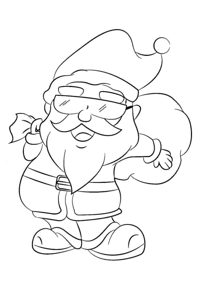 Desenho de Papai Noel