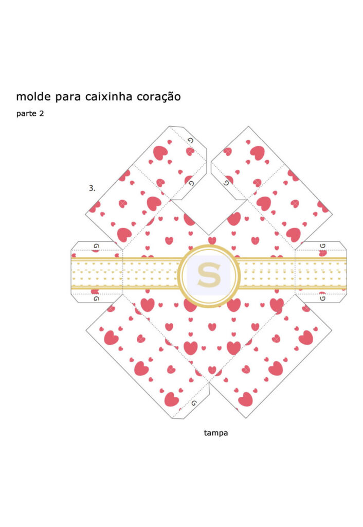 Molde Colorido de Caixinha