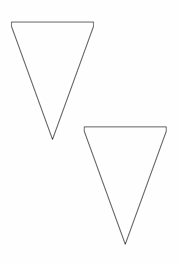 Molde de Bandeirinha Junina