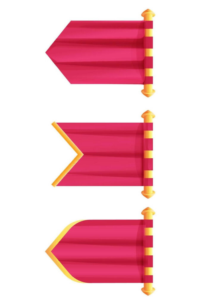 Molde de Bandeirinhas