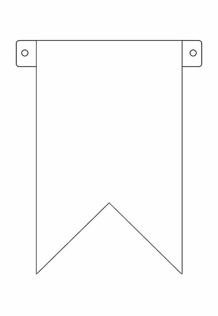 Molde de Bandeirinha Junina