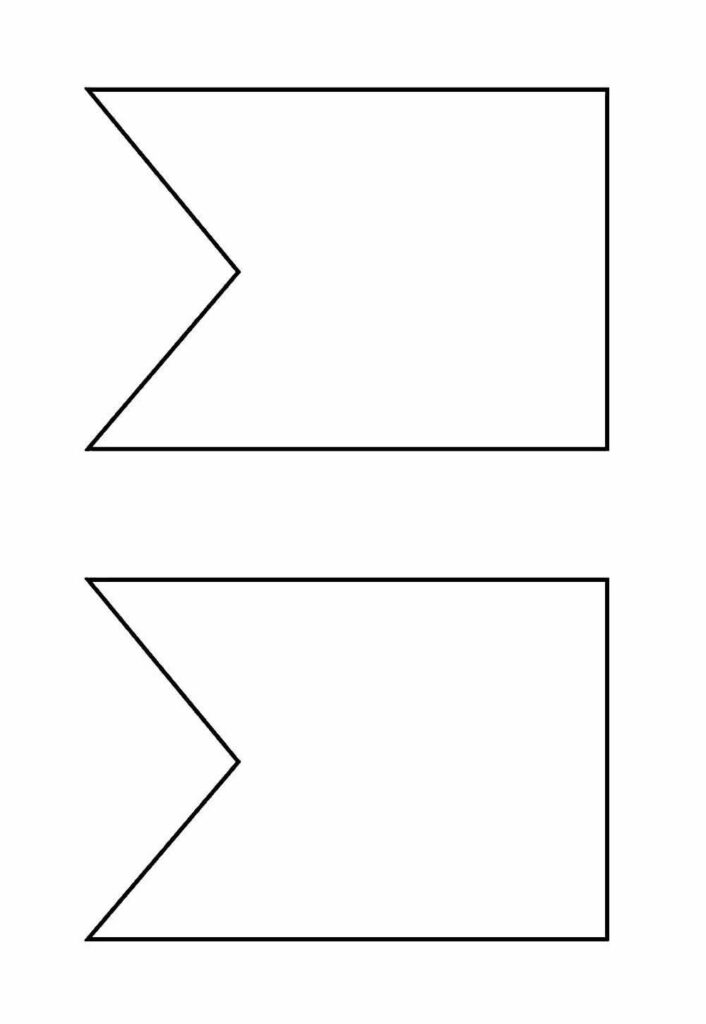 Molde de Bandeirinha Junina