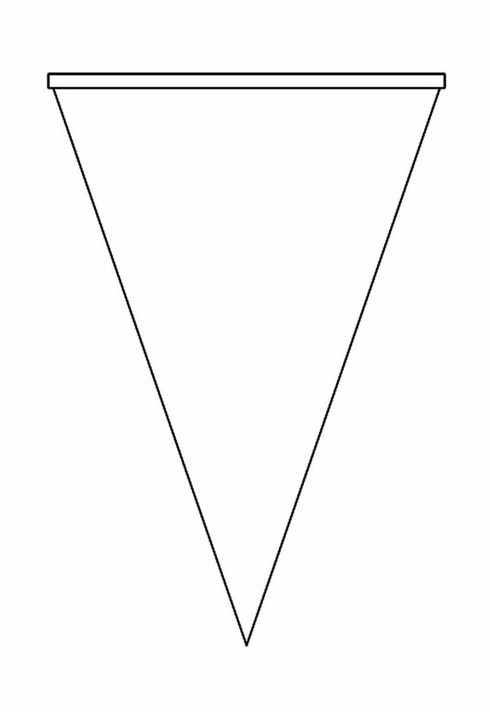 Molde de Bandeirinha Junina